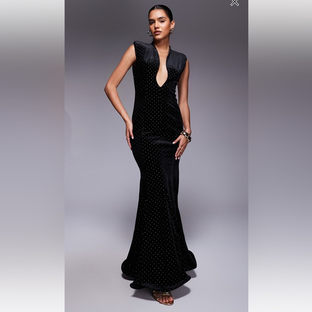 ASOS NWT Black Maxi Dress